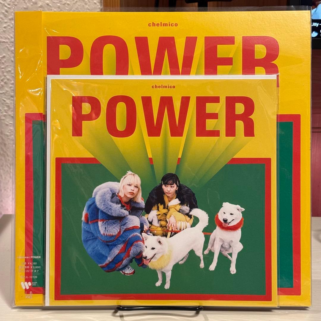 chelmico POWER LP レコード アナログ盤 メガジャケ付