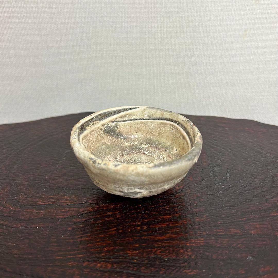 加藤委 川小牧粉引盃 ぐい呑み