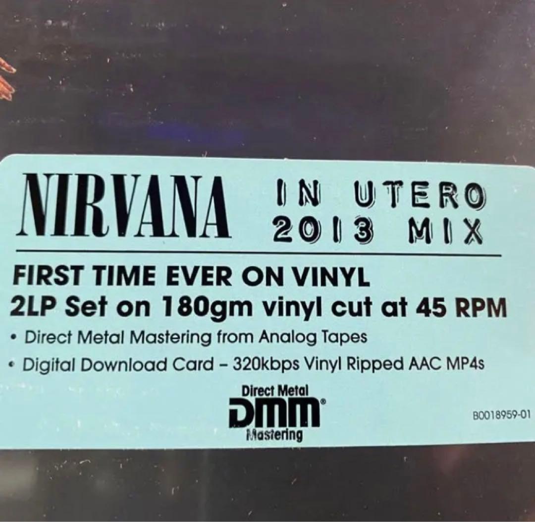 洋楽 nirvana IN UTERO 2013 MIX 45RPM 180G 2LP