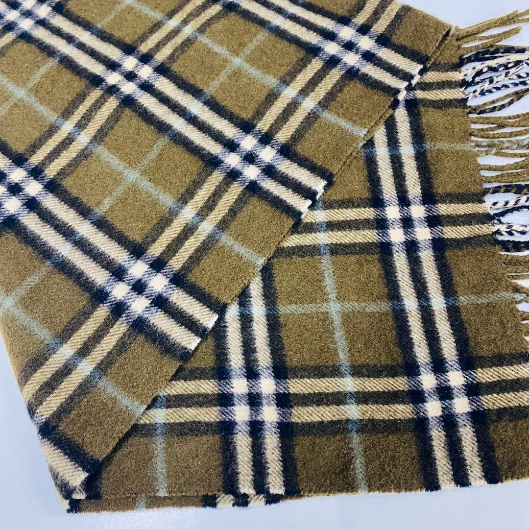 希少 Burberrys カシミヤ100% イギリス製 マフラー チェック柄