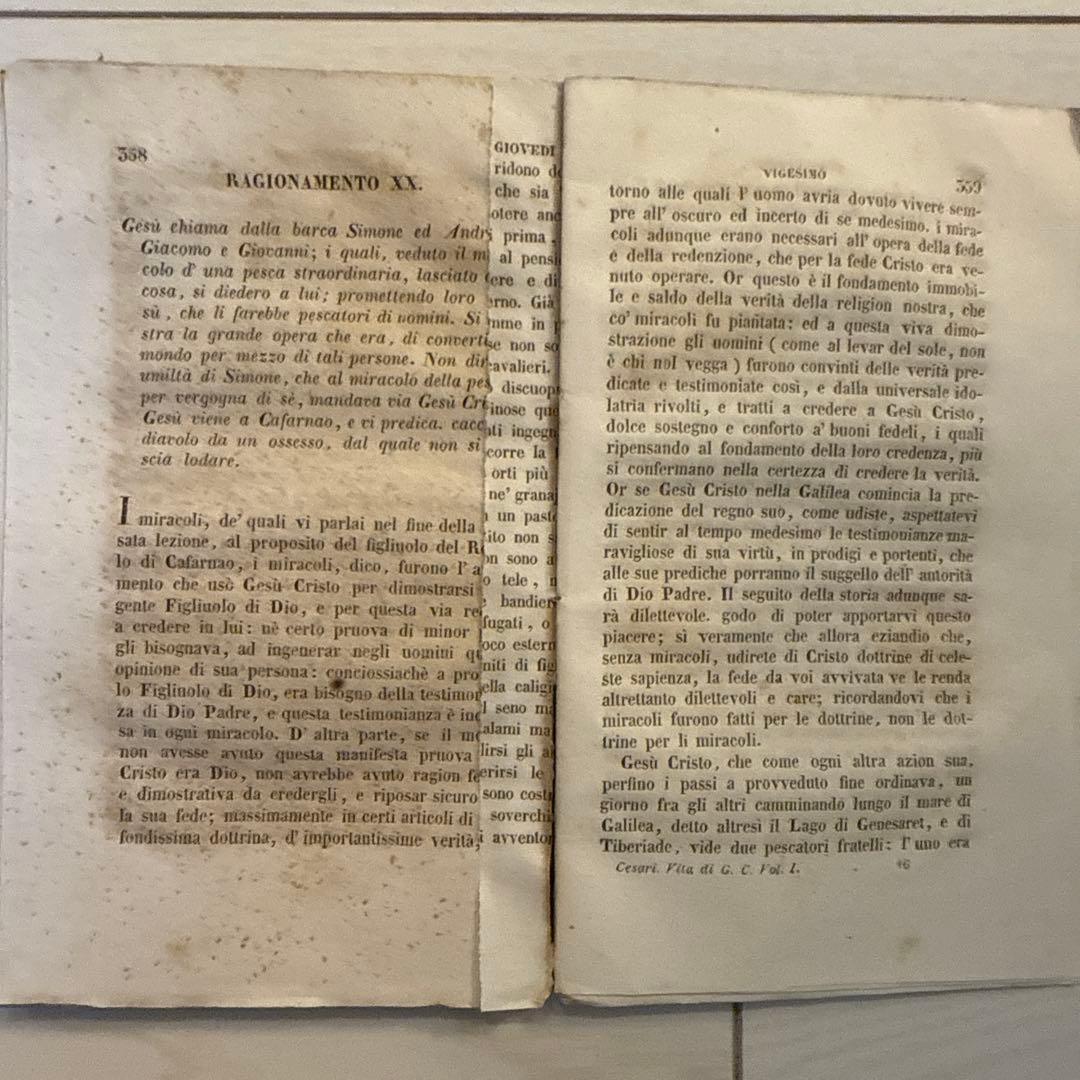 洋書 Opere complete del padre Antonio Cesari