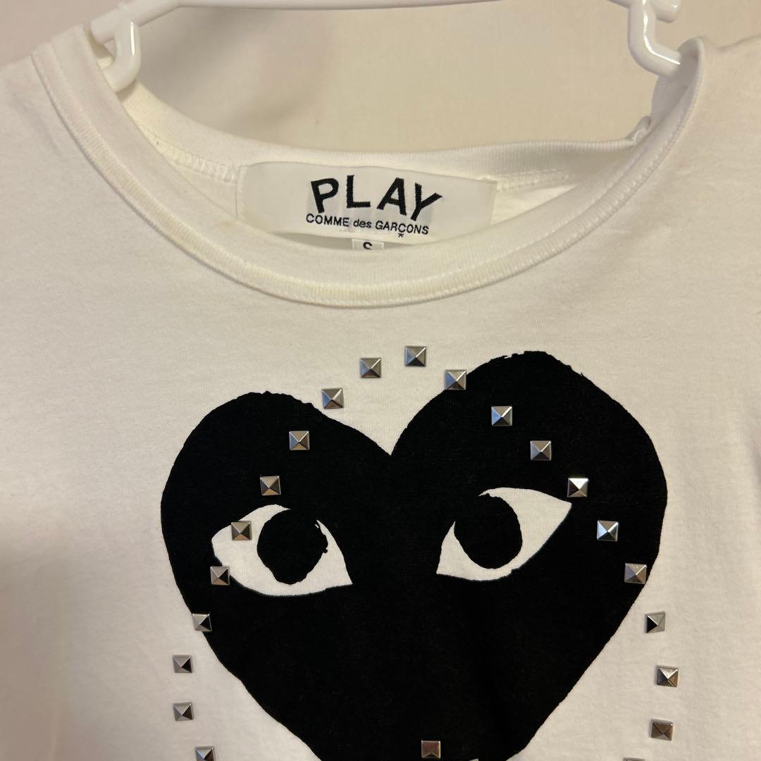 PLAY Comme des Garçons スタッツハートTシャツ S