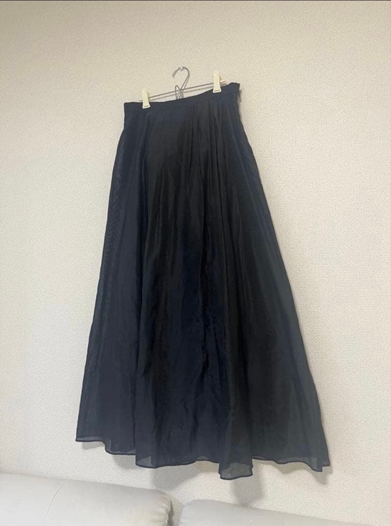 NOBLE シアータフタマキシスカート BLACK 38