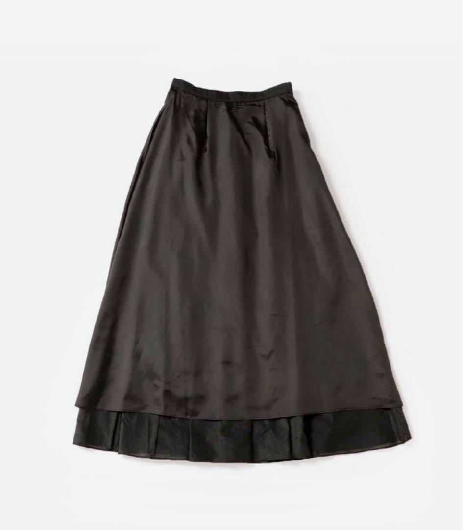 NOBLE シアータフタマキシスカート BLACK 38