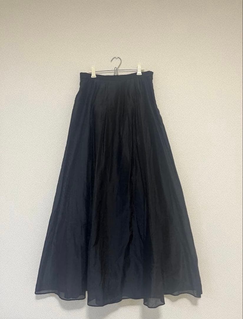 NOBLE シアータフタマキシスカート BLACK 38