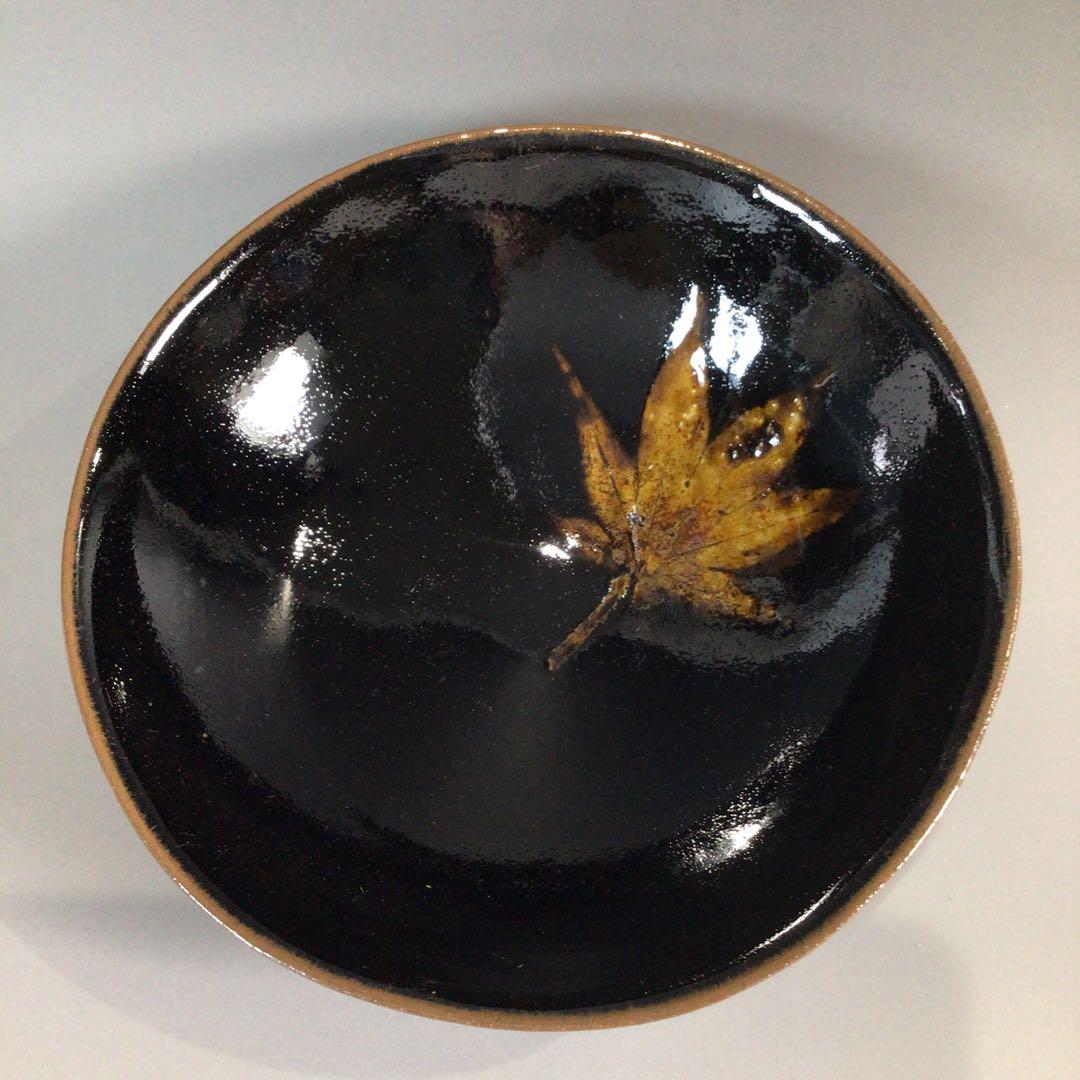 Ｐ４０４　茶碗　『宝巌院もみじ』『木葉天目茶碗』　抹茶碗　共箱　茶道具