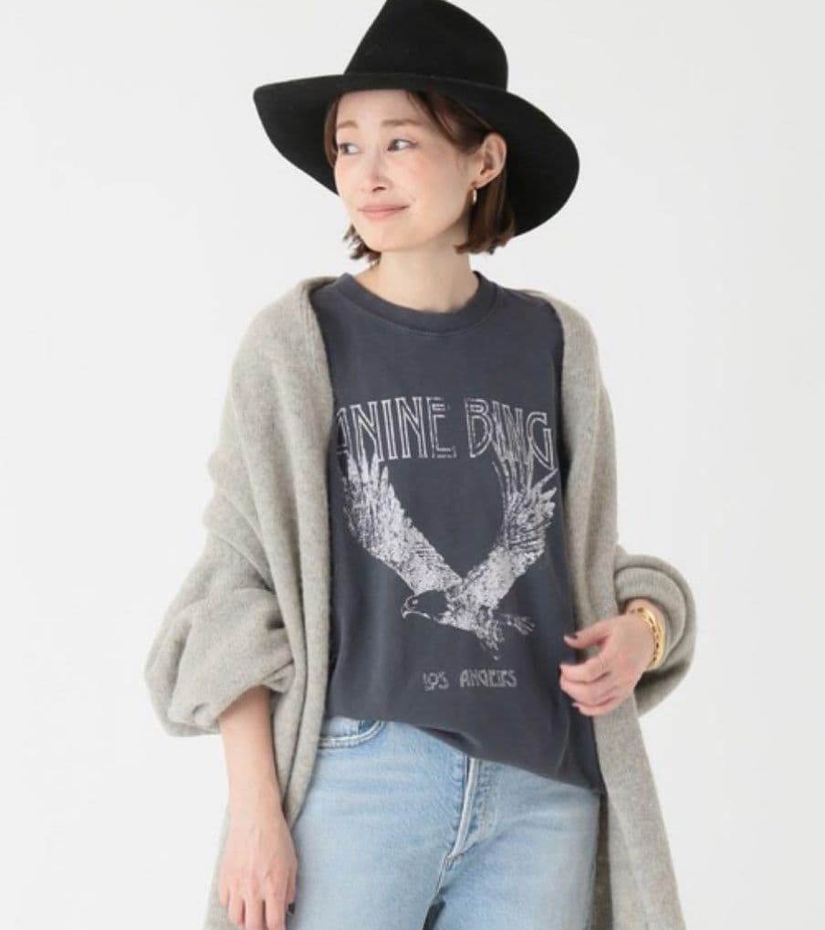 まい様　ANINE BING イーグルプリント Tシャツ ドゥーズィエムクラス