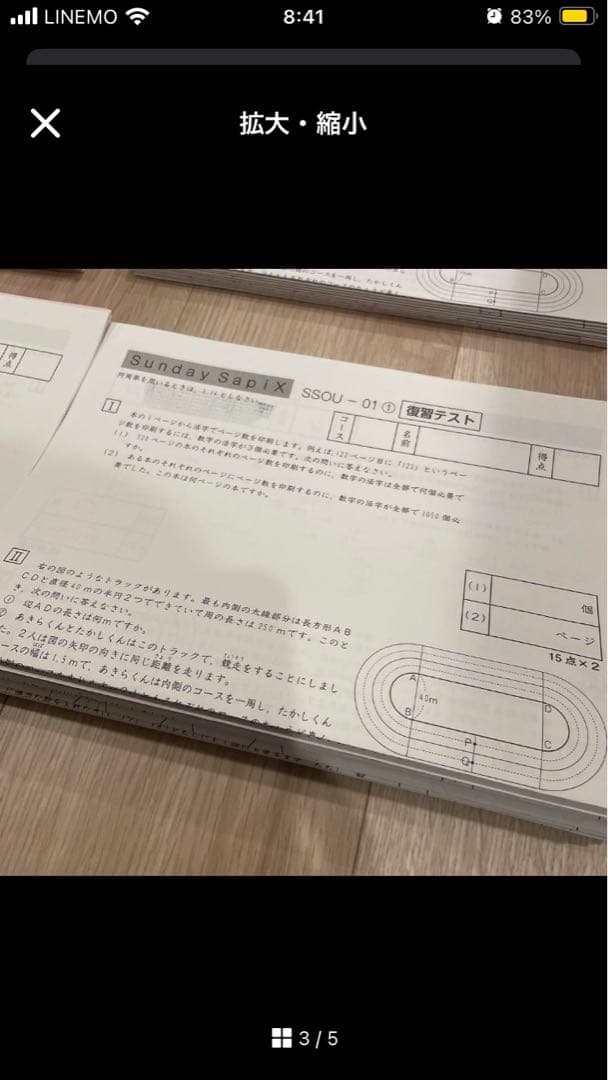サピックス　SS特訓　日曜特訓　算数　桜蔭　SAPIX 6年