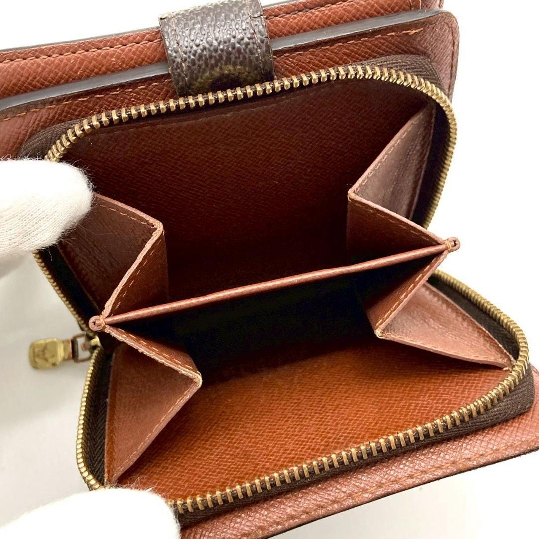 ルイヴィトン モノグラム コンパクトジップ 二つ折り財布 短財布 71201