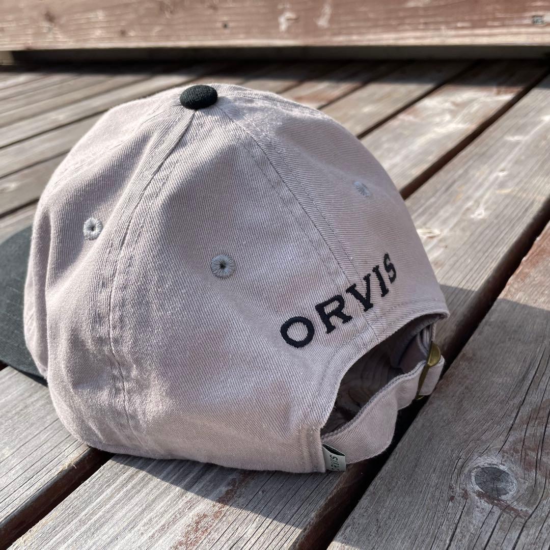 【極美品】ORVIS オービス 2トーン キャップ フライ 釣り 刺繍 企業系