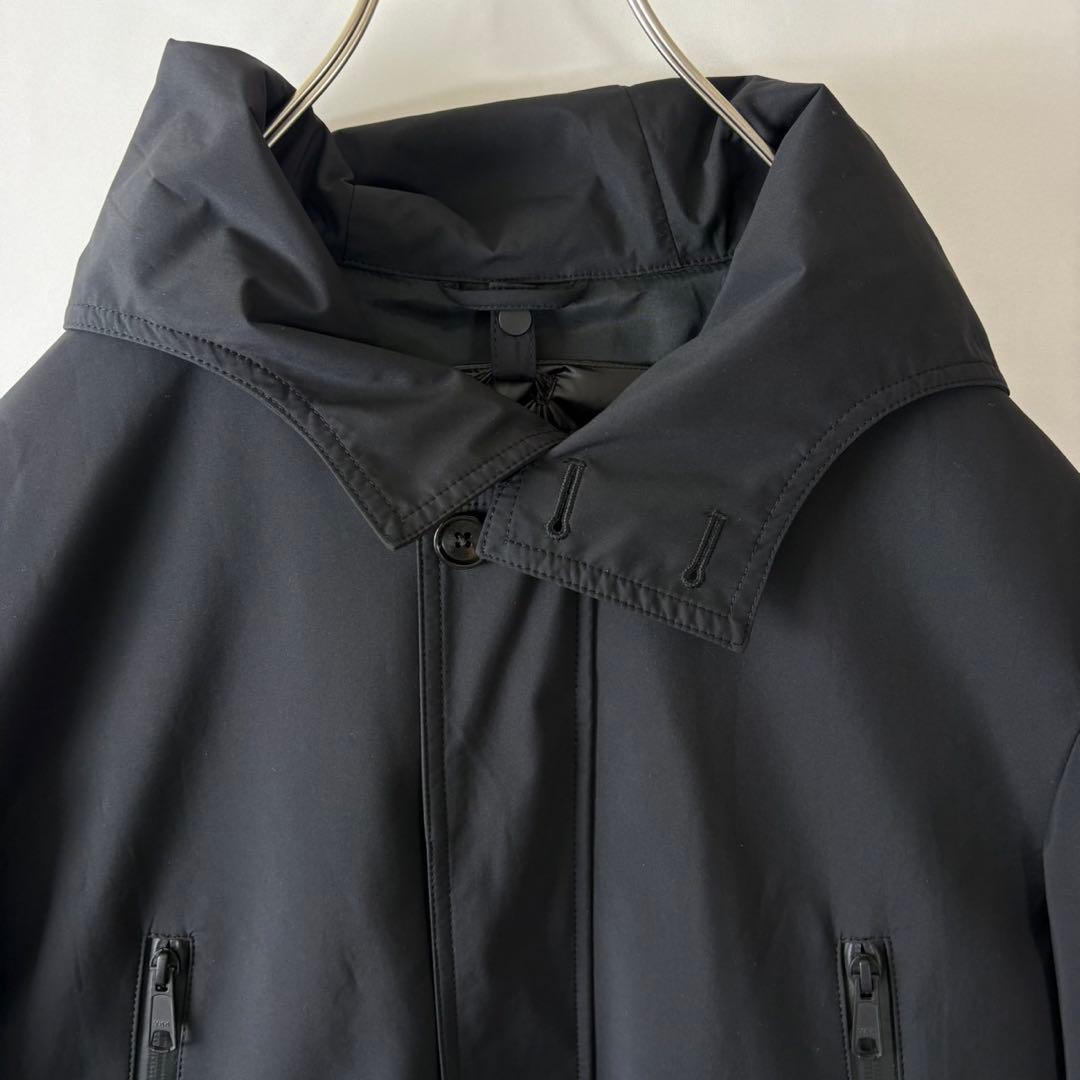極美品 ポーランドダウン ライナー付 コート M 黒 高機能 防水 防寒 通勤