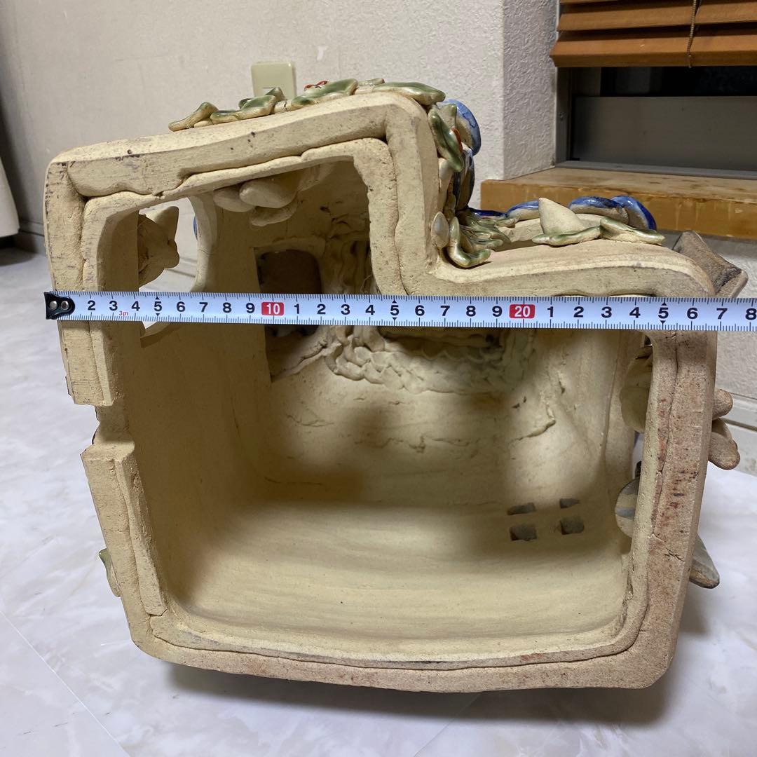 益子焼　加藤 麻里作 陶器　すてきなお家　30cm
