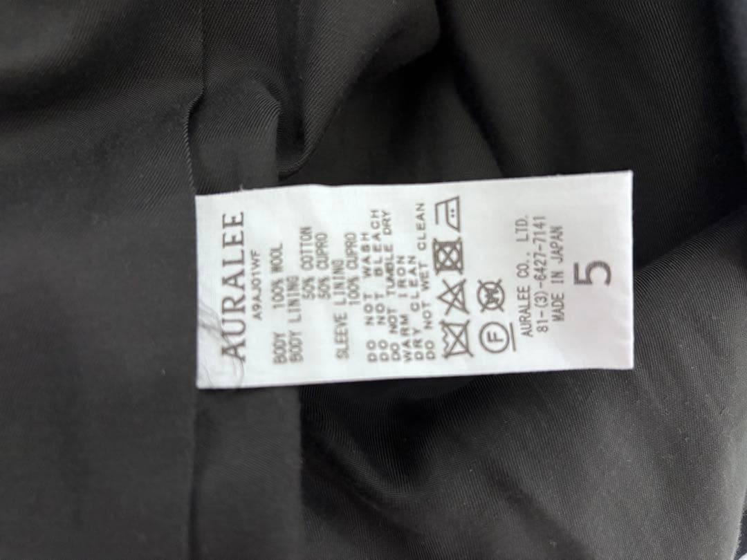 ジャケット・アウター AURALEE SUPER SOFT WOOL FLANNEL JACKET