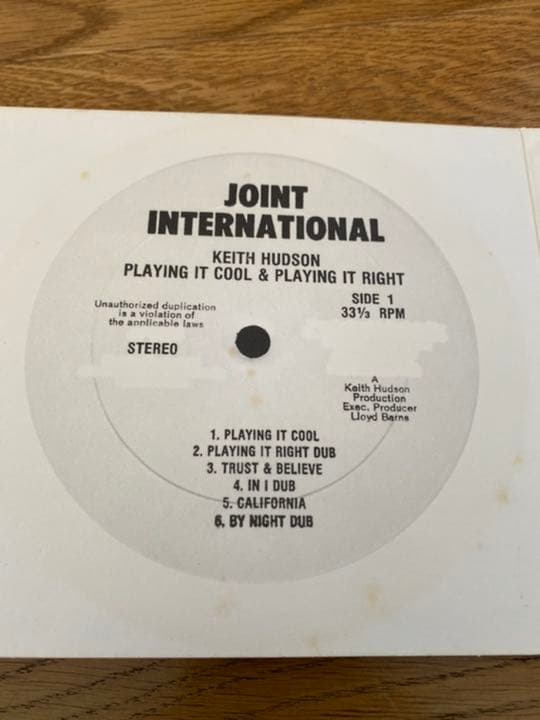 洋楽 Keith Hudson - Playing It Cool