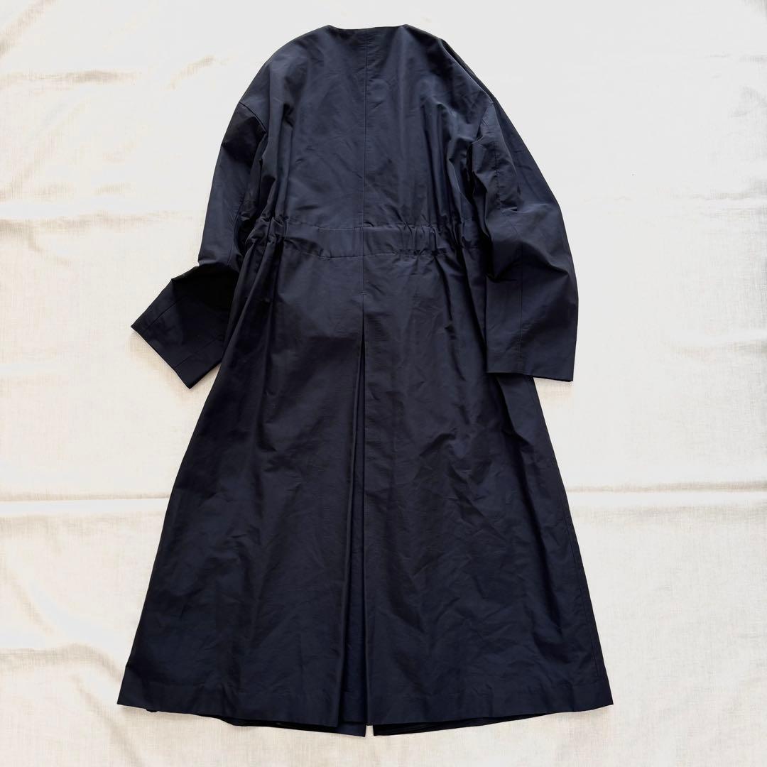 極美品☆アルアバイル allureville グログランノーカラーコート　ロング