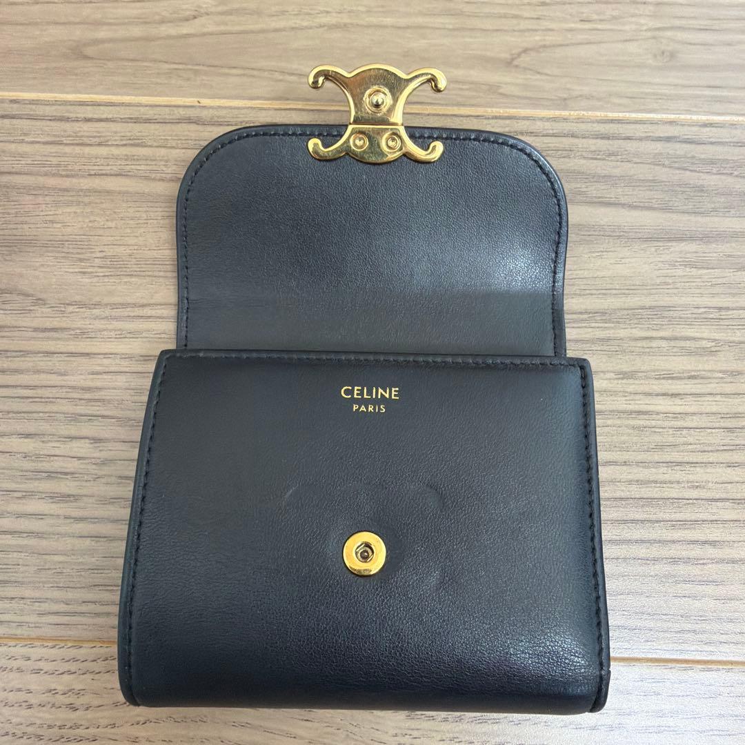 CELINE スモール フラップウォレット トリオンフ　財布　セリーヌ