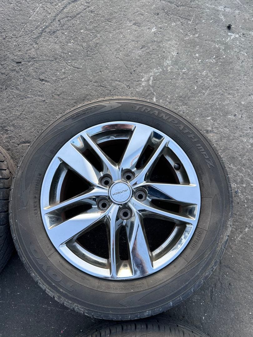 日産　セレナ　純正メッキアルミ　16インチ　タイヤ付　195/60R16