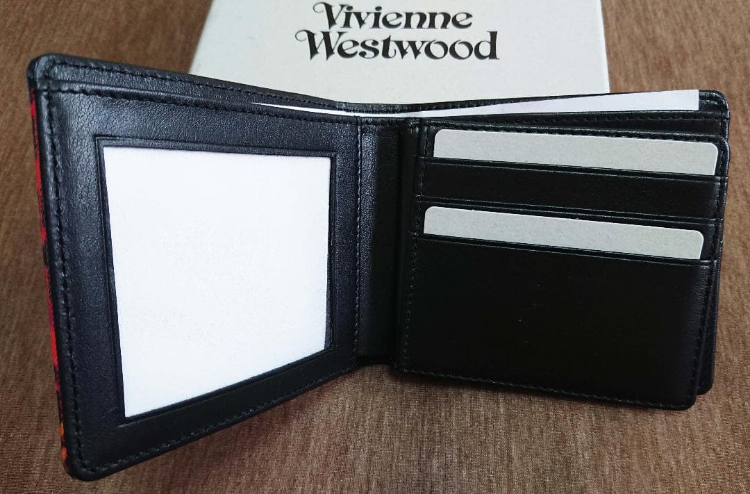 新品 Vivienne Westwood 財布 タータンチェック 赤