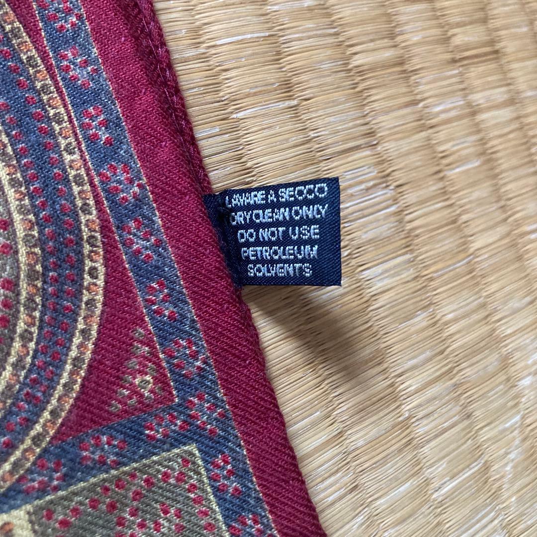 ETRO シルク ウール イタリア製 ぺイズリー柄 ストール