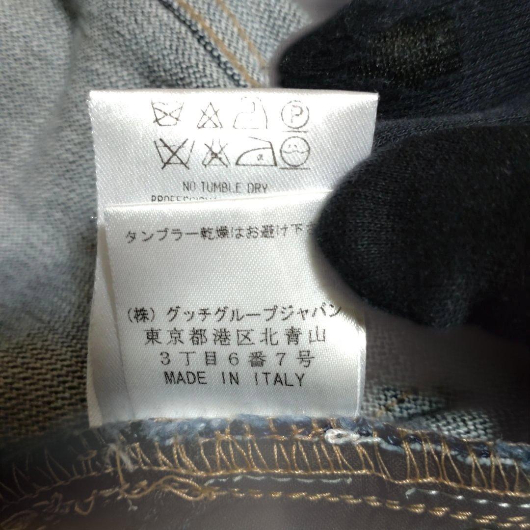 Gucci ブーツカットデニム ダークブルー正規品　美品
