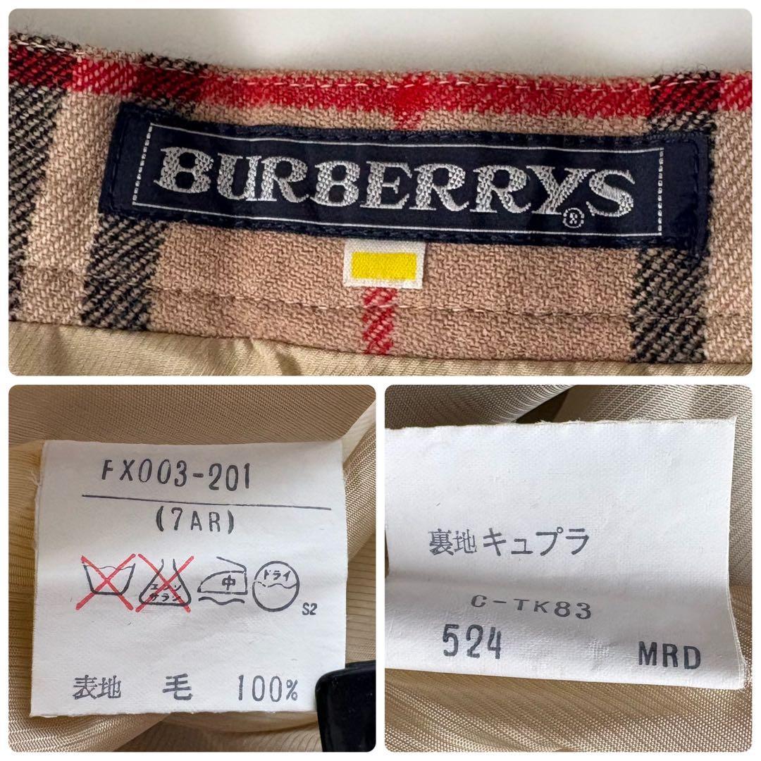 BURBERRYS ヴィンテージ ノバチェックロング プリーツスカート