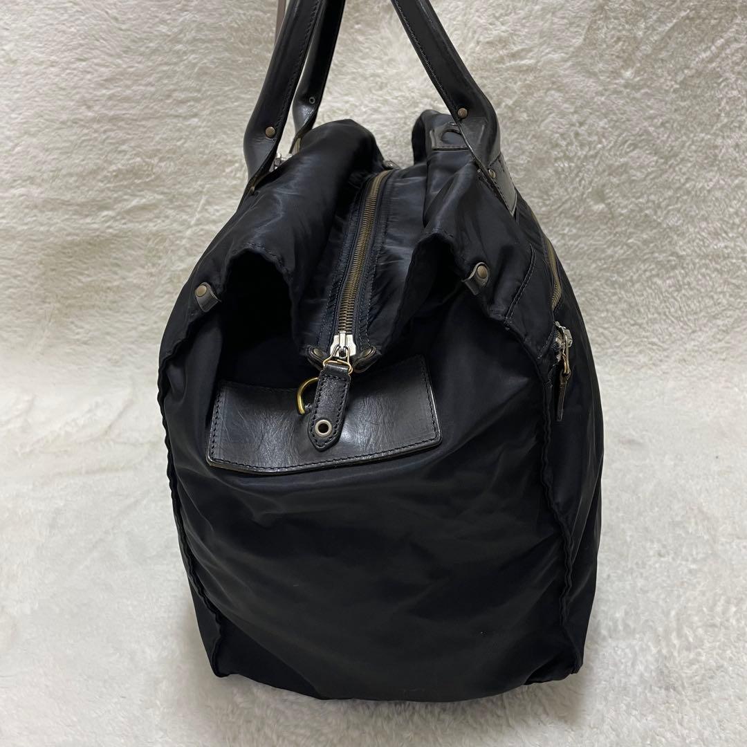 【美品】 felisi フェリージ ボストンバッグ ナイロン レザー P3