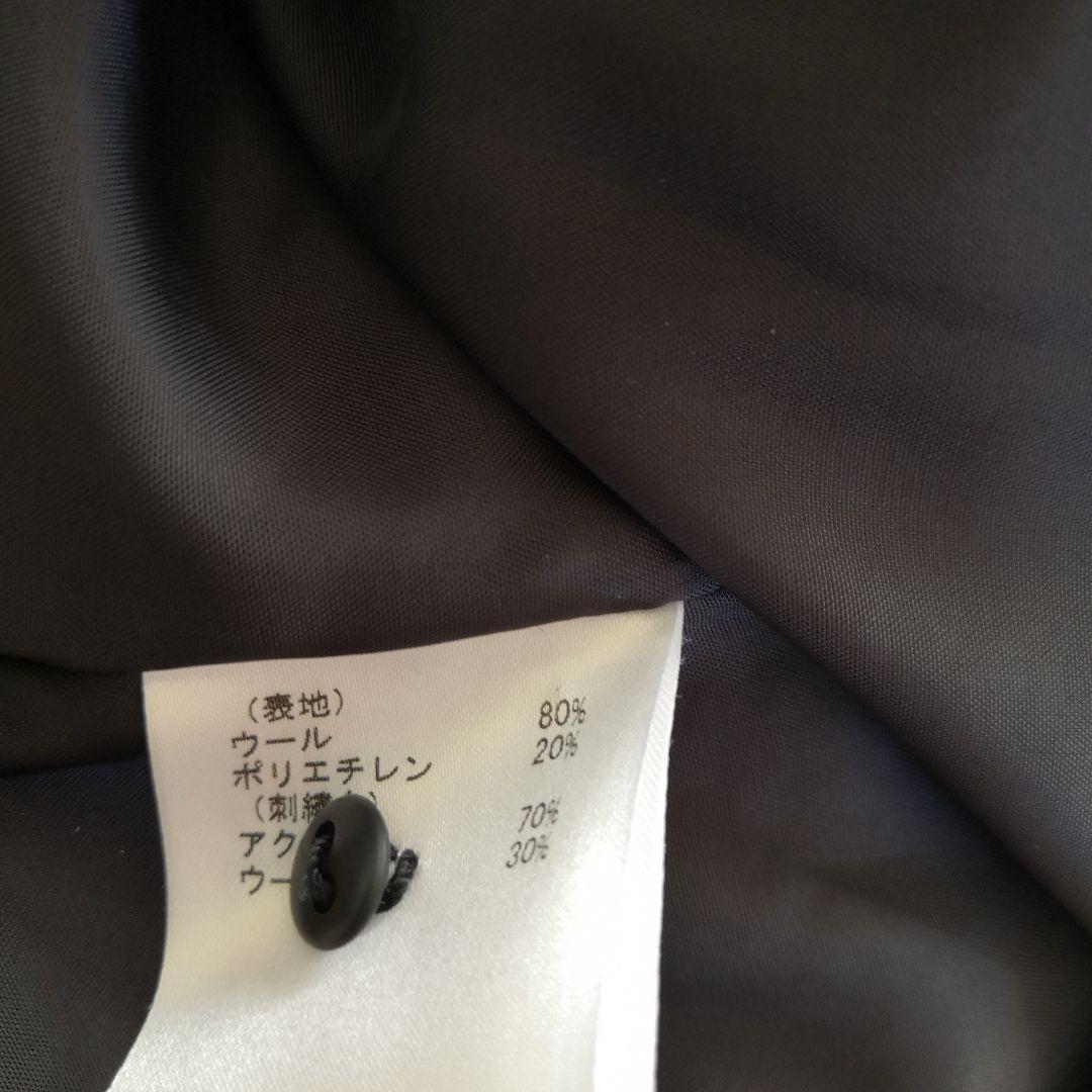 花柄刺繍ファー付きワンピース