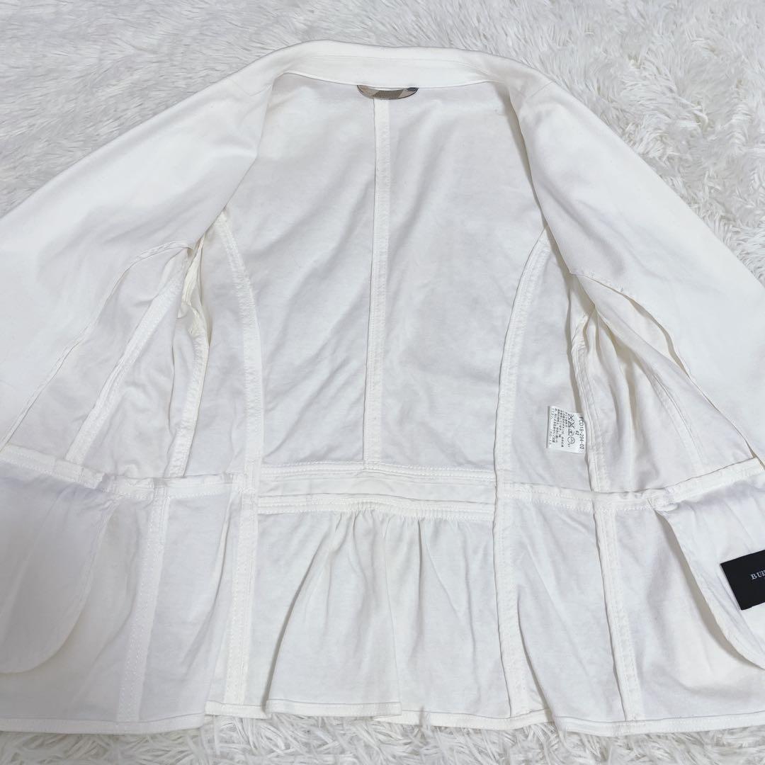 BURBERRY テーラードジャケット コットン ノバチェック切り替え 42