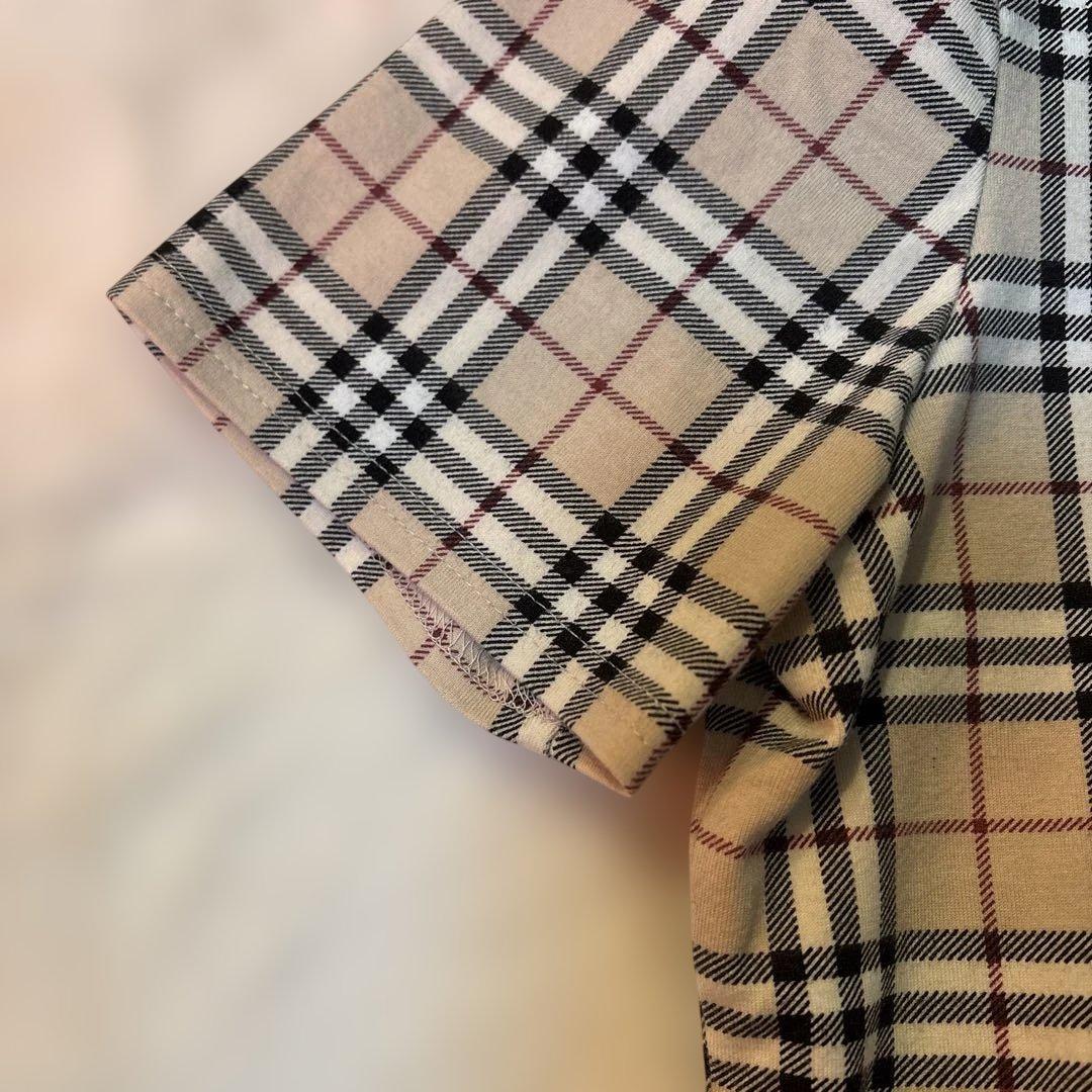 美品 BURBERRY ノバチェック ホース刺繍 半袖Tシャツ バーバリー