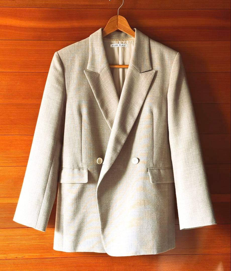 plage R’IAM OXテーラードジャケット　ベージュ