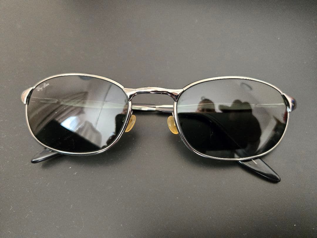 B&L RAY-BAN シルバーオーバルサングラス