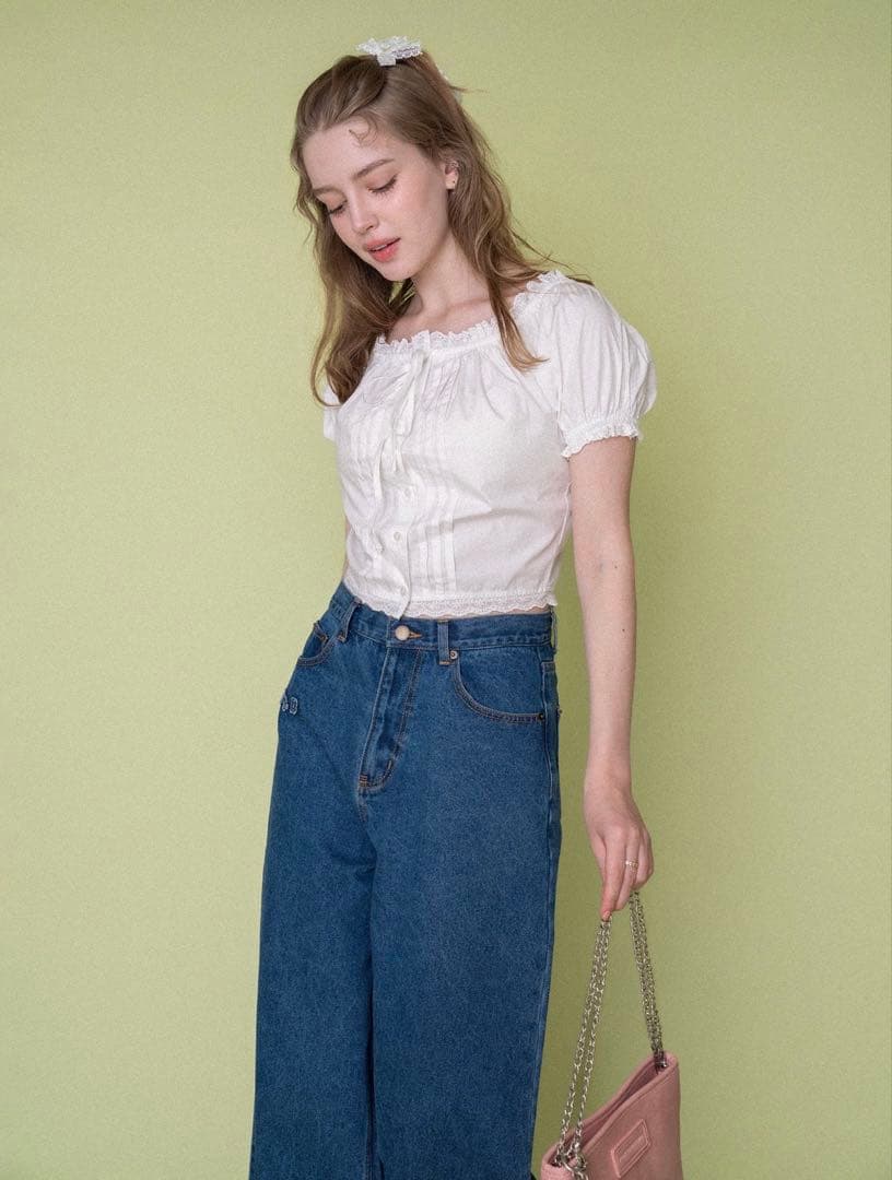 ALLISON BROWN ワイドストレートジーンズ 新品タグ付き