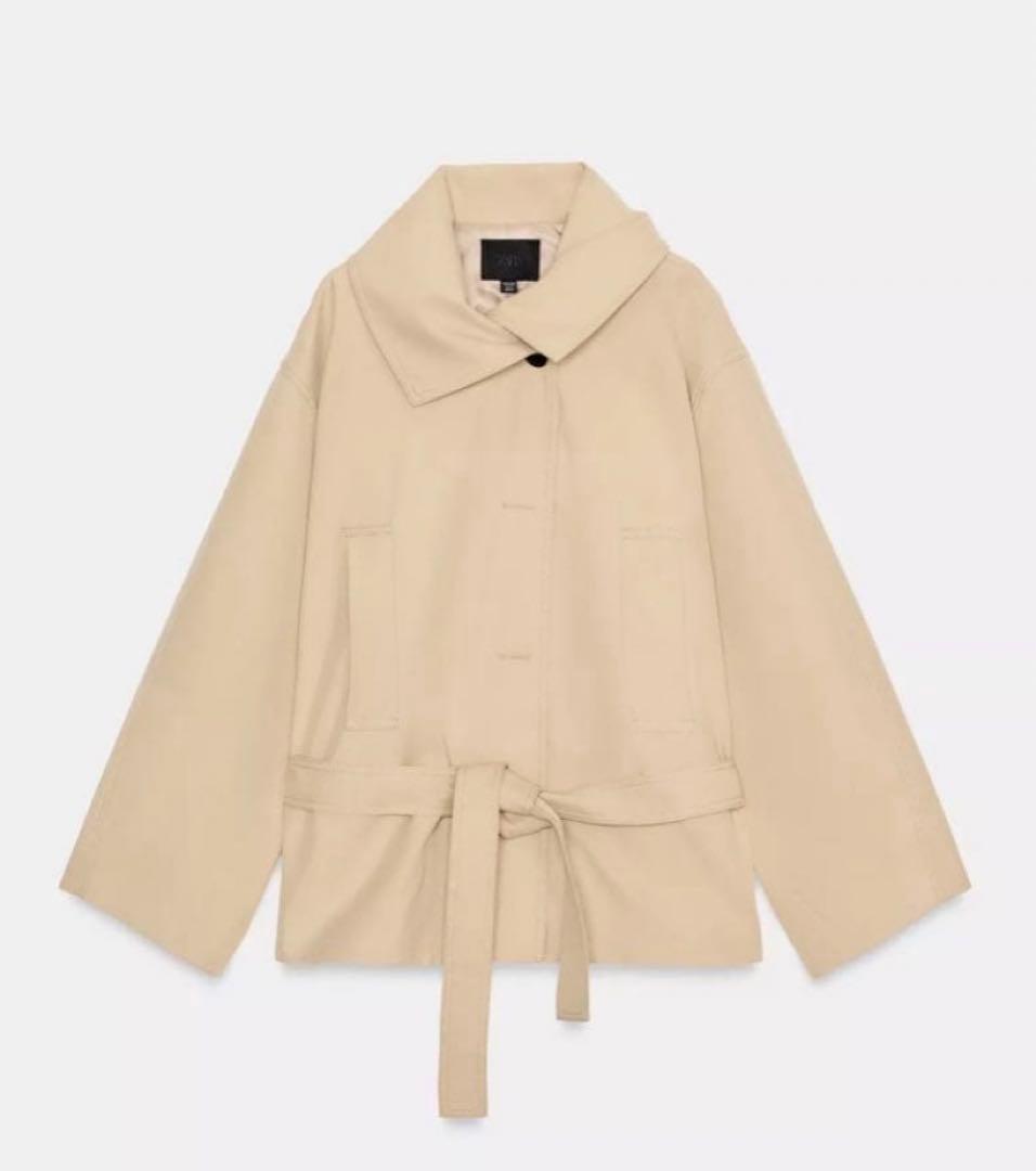 ZARA ショート丈トレンチコート XS-Sサイズ