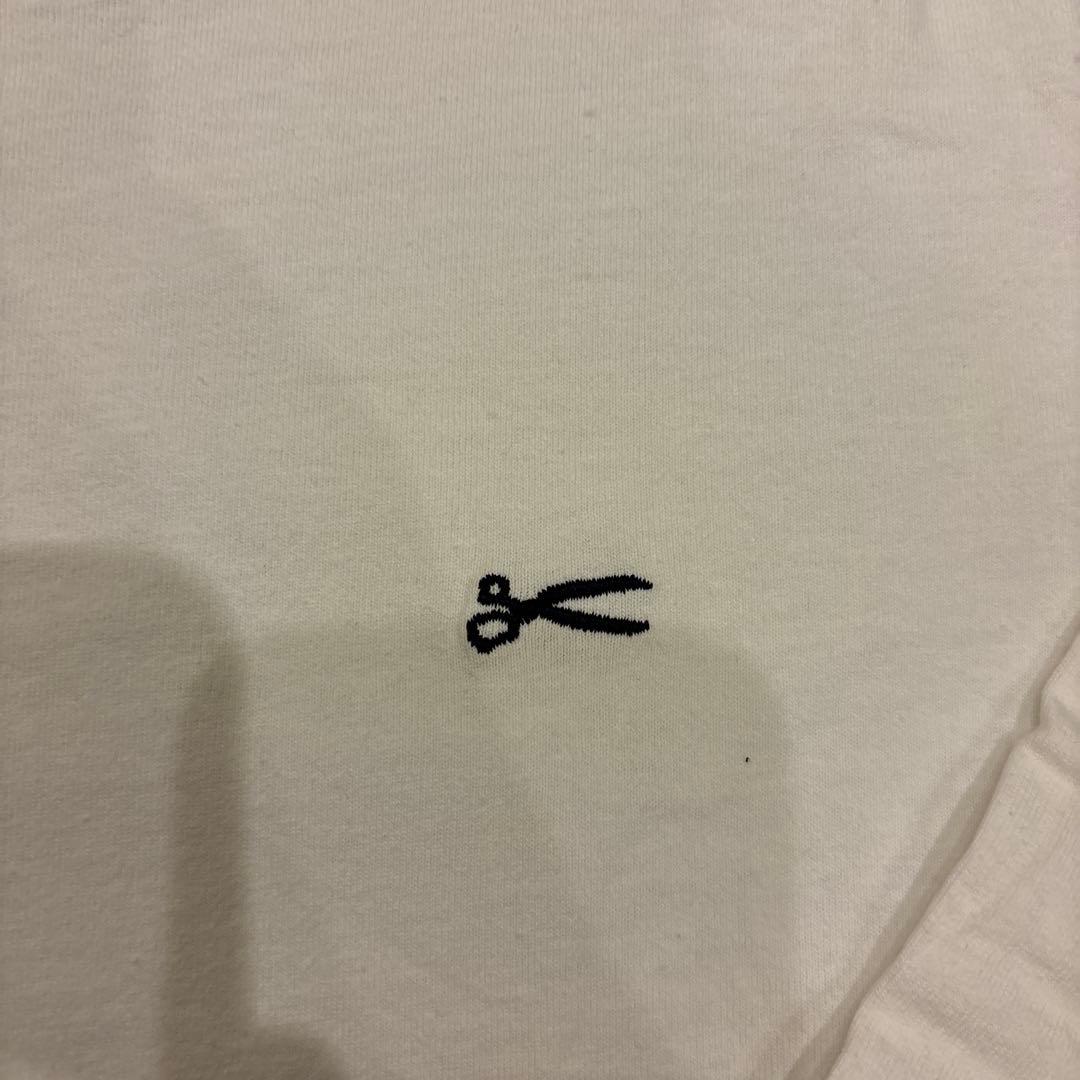 DENHAM ホワイト 長袖 Tシャツ