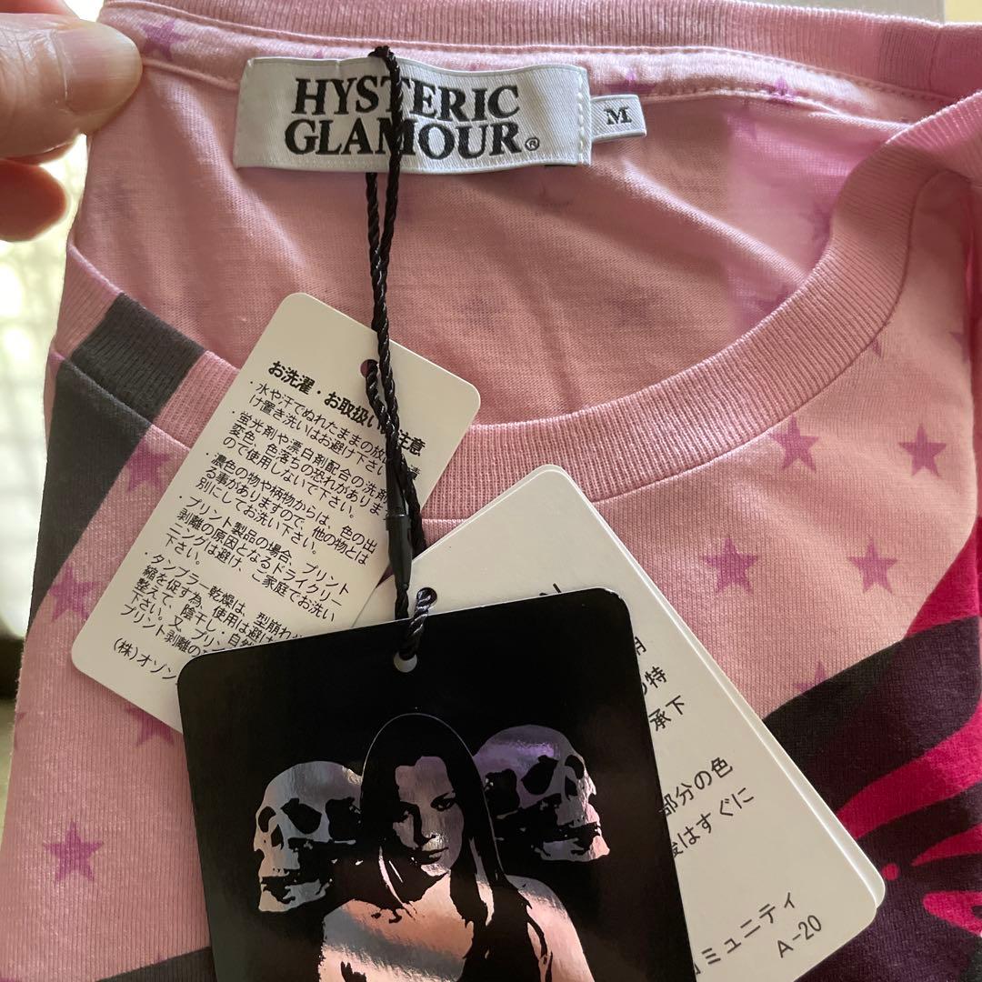 HYSTERIC GLAMOUR ピンク星柄Tシャツ M新品