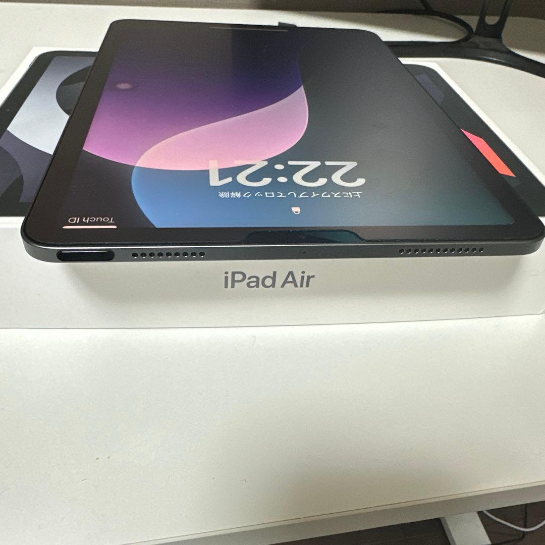 【超美品】バッテリー良　iPad Air4 スペースグレイ64GB おまけつき