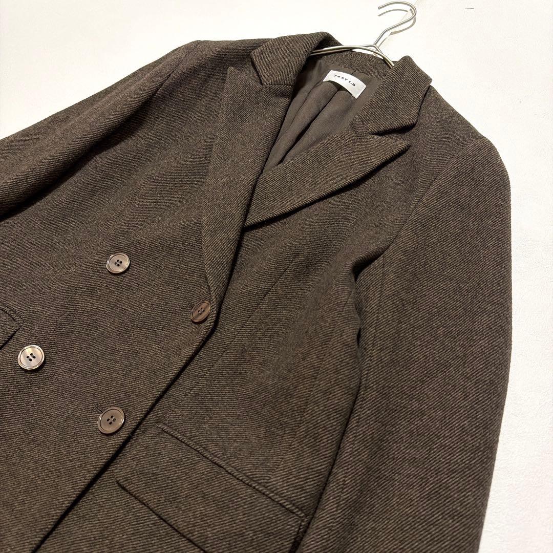 FRAY I.D 24AW ダブルボタンウールジャケット　テーラード　茶色