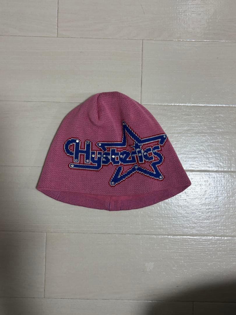 HYSTERIC GLAMOUR ピンク スタッズ ビーニー 値下げ交渉可