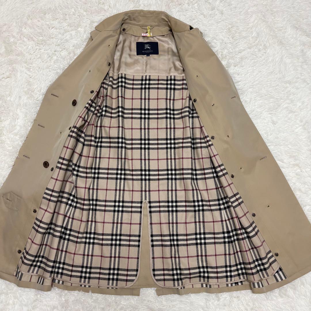美品 バーバリー ロンドン トレンチコート ライナー ハニーベージュ ロング丈L