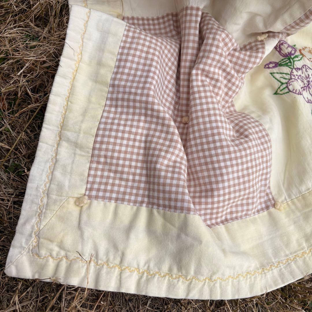 【1950s USA vintage】ベビーキルト パッチワーク 布 ビンテージ