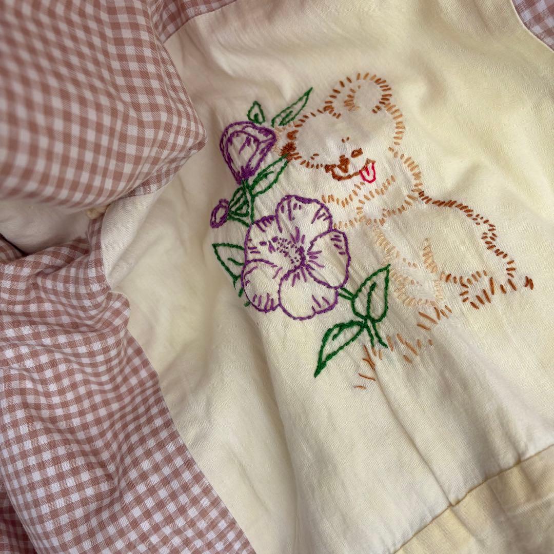【1950s USA vintage】ベビーキルト パッチワーク 布 ビンテージ