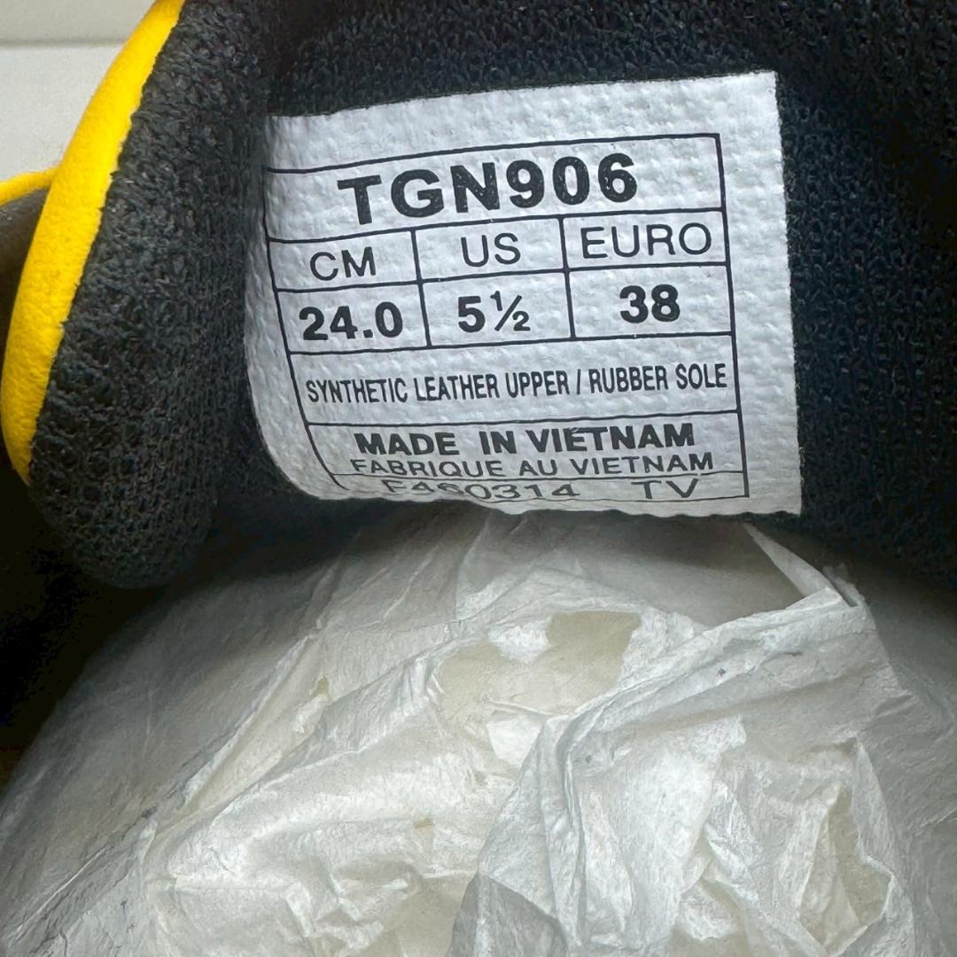 T◆　アシックス　スパイクレスゴルフシューズ　イエロー　TGN906　24cm