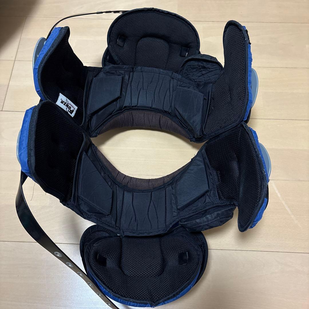 Riddell Power ショルダーパッド グレー/ブルー