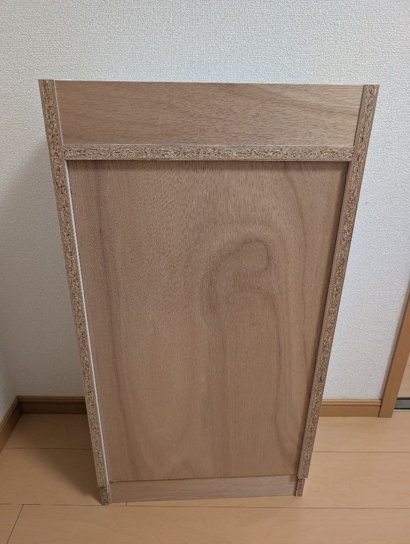 木製スリム収納　4段　薄型納入