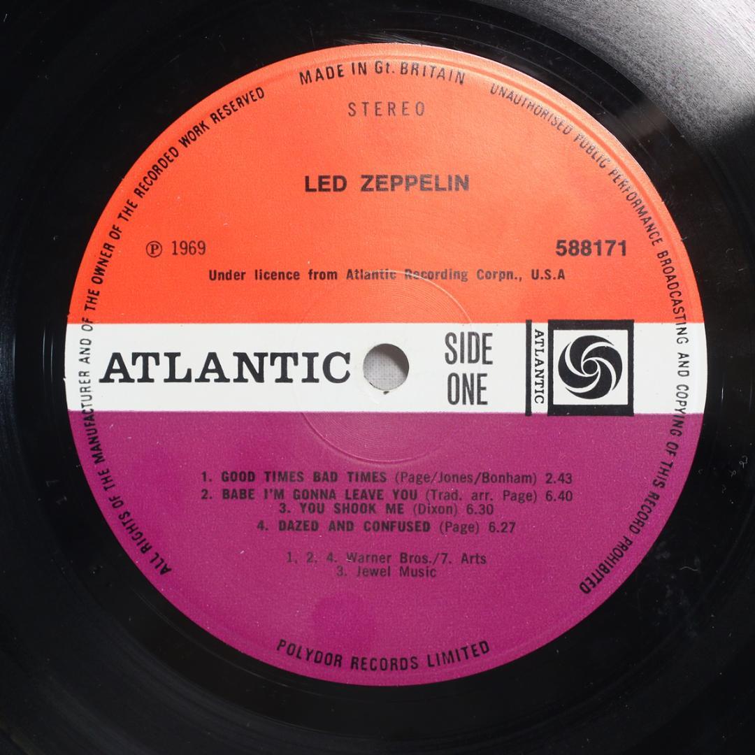 英LP Led Zeppelin UKオリジナル盤 ステレオ レッドツェッペリン