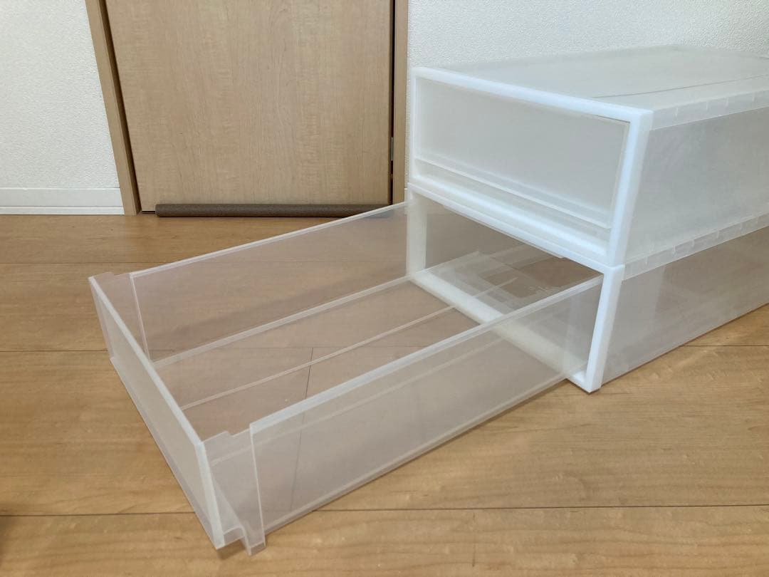 （4個セット） 無印良品　ポリプロピレン衣装ケース・引出式・小