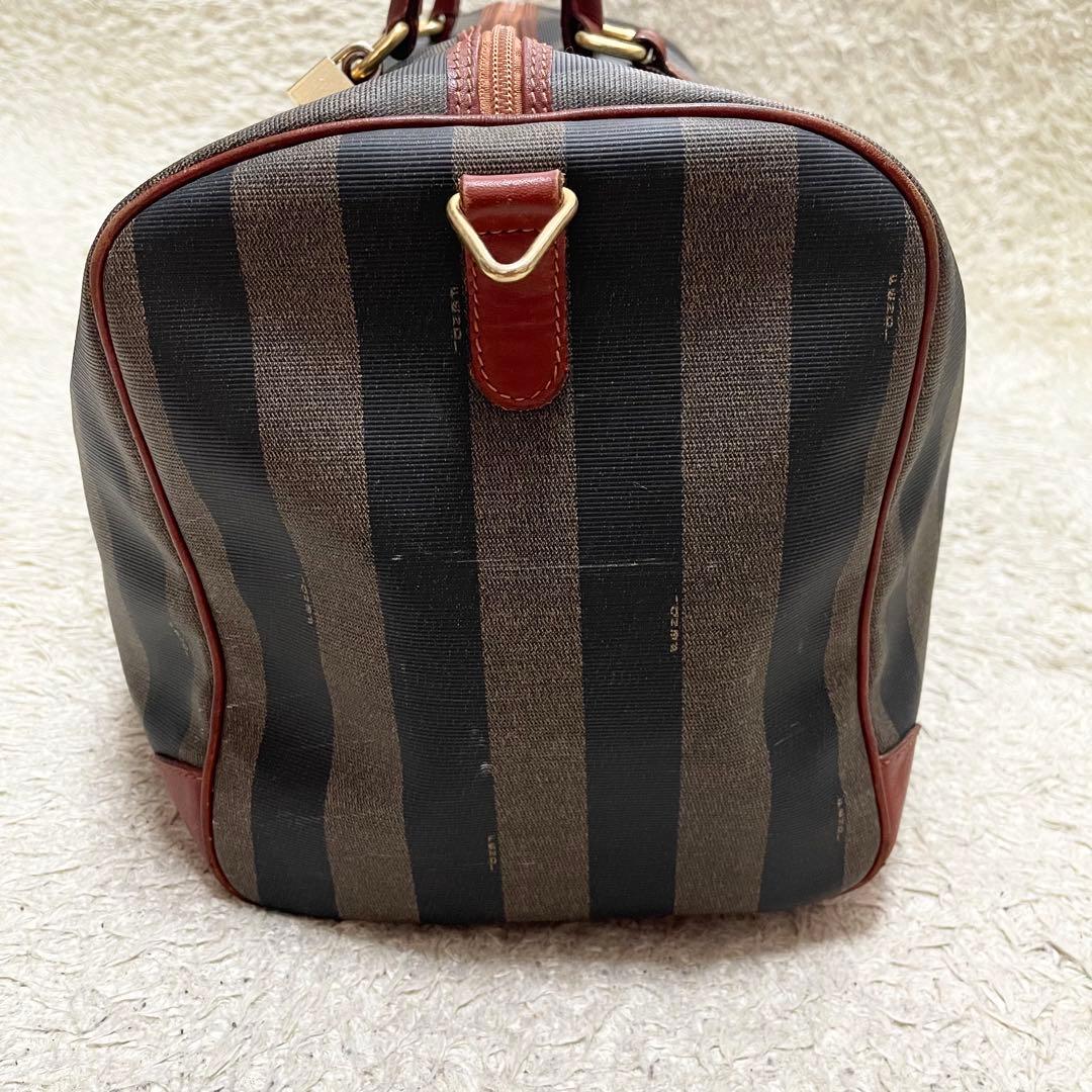 【特大容量】FENDI 2way ボストンバッグ　出張　旅行　南京錠　鍵　ペカン