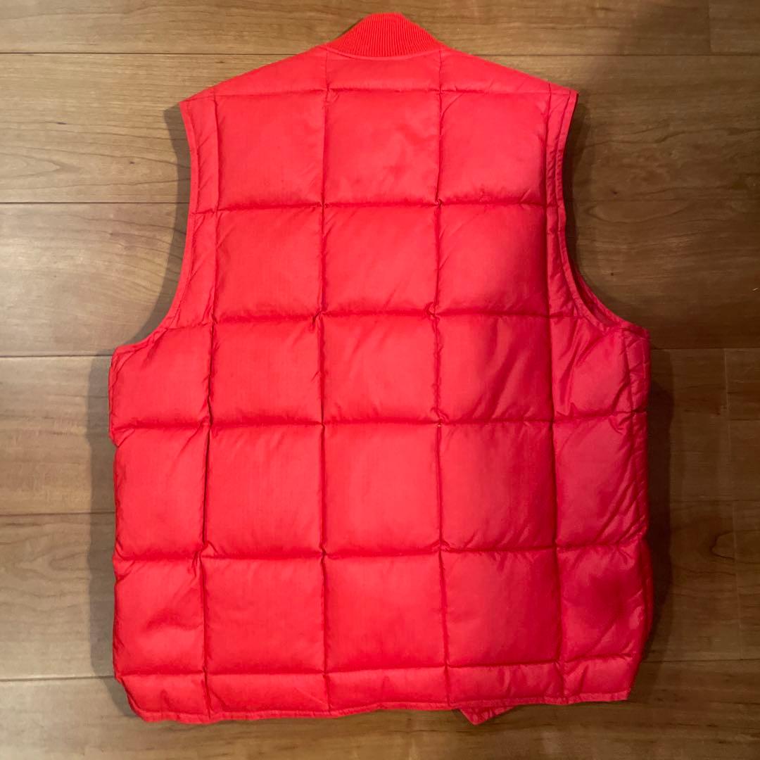 80's EDDIE BAUER CANADIAN VEST 赤　40