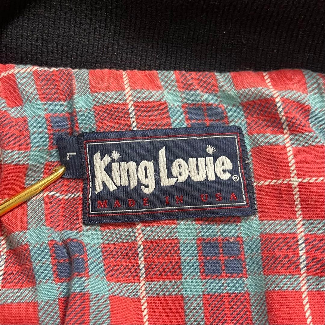 80s90sUSA製G9KingLouieブラックスイングトップFord刺繍ロゴ