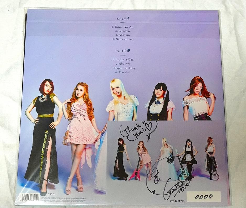 ALDIOUS We AreのNo,000＋TOKIサイン付アナログLPレコード